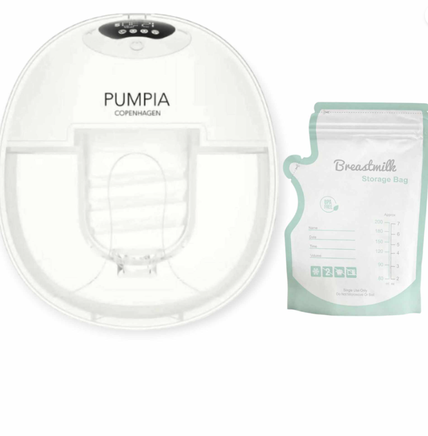 BUNDLE: Pumpias Elektriske brystpumpe og 50stk Mælkeposer
