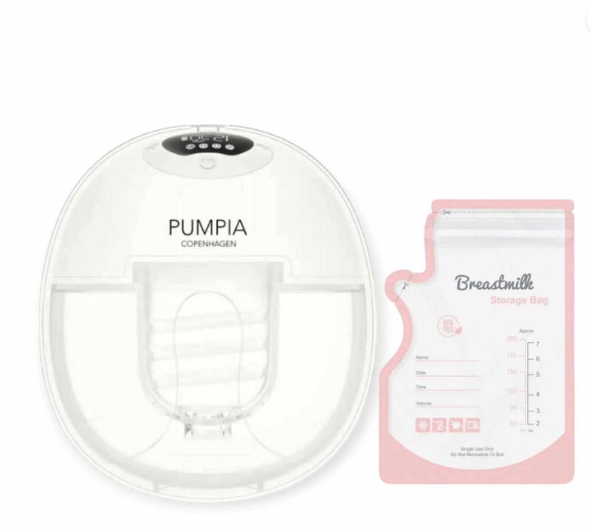 BUNDLE: Pumpias Elektriske brystpumpe og 50stk Mælkeposer
